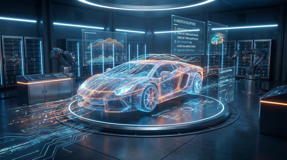 小蓝视频AI汽车改装视频技术展示