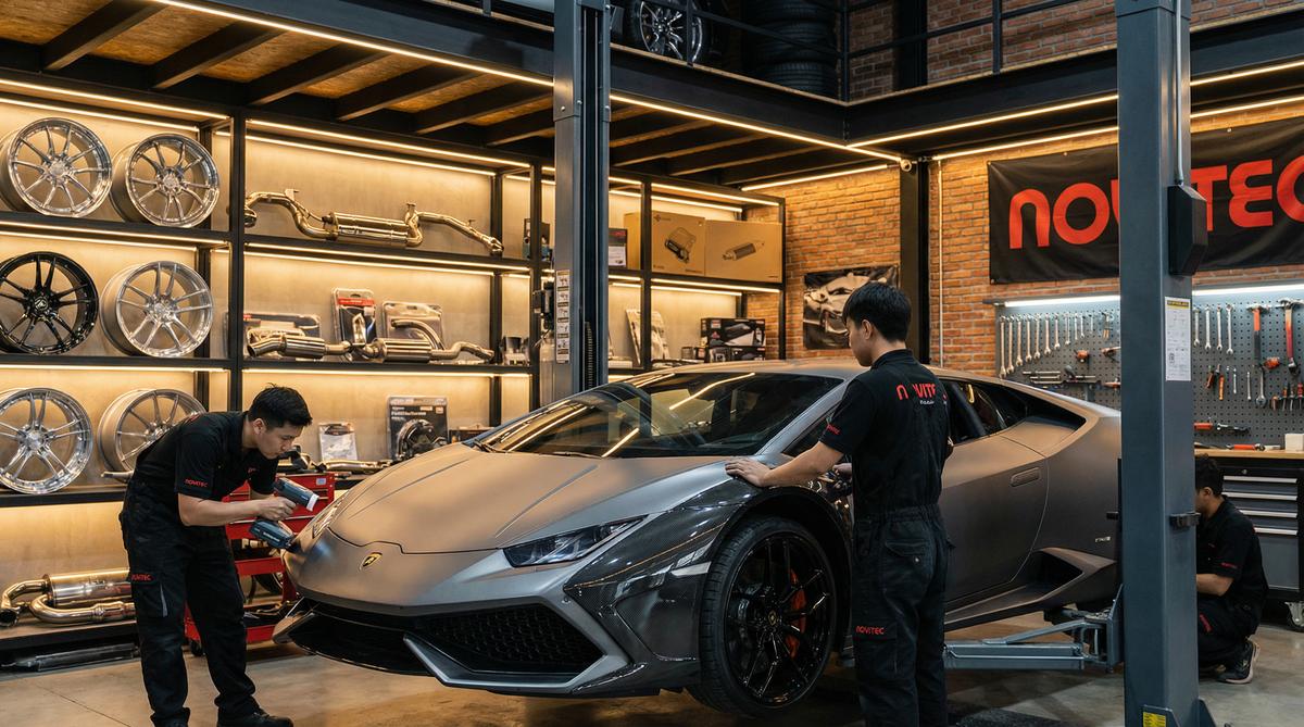 小蓝视频汽车改装工坊视频拍摄