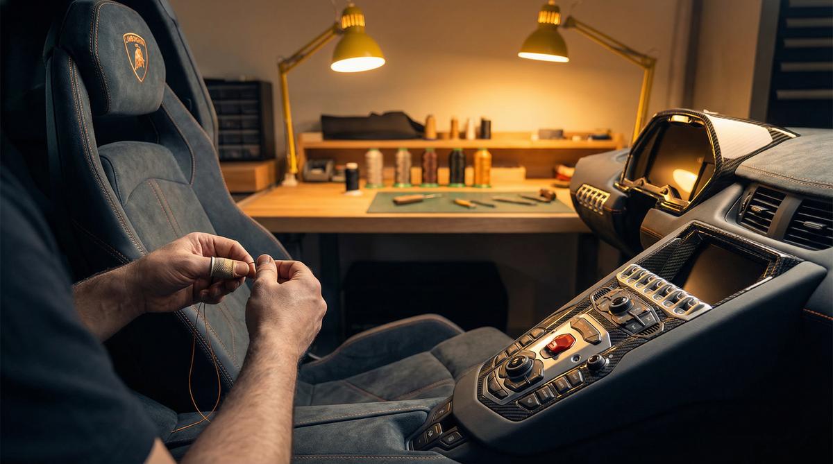 小蓝视频汽车改装视频-豪华内饰手工定制