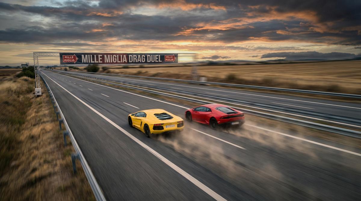 小蓝视频汽车改装视频-双车直线加速对决